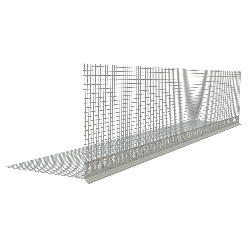 Masterplast Thermomaster PVC-B профіль з ПВХ у поєднанні із сіткою з краплинним приливом для балконів, 2,5м